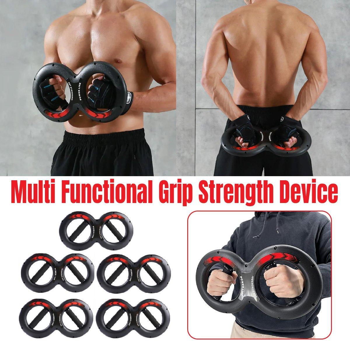 Multifunctional Arm Strength Grip Wrist Power Device Fitness Hand Grip Enhancer - 10kg V528-WRIST-EXERCISER-BLACK-10KG-136508