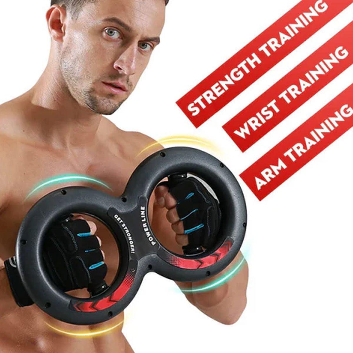 Multifunctional Arm Strength Grip Wrist Power Device Fitness Hand Grip Enhancer - 10kg V528-WRIST-EXERCISER-BLACK-10KG-136508