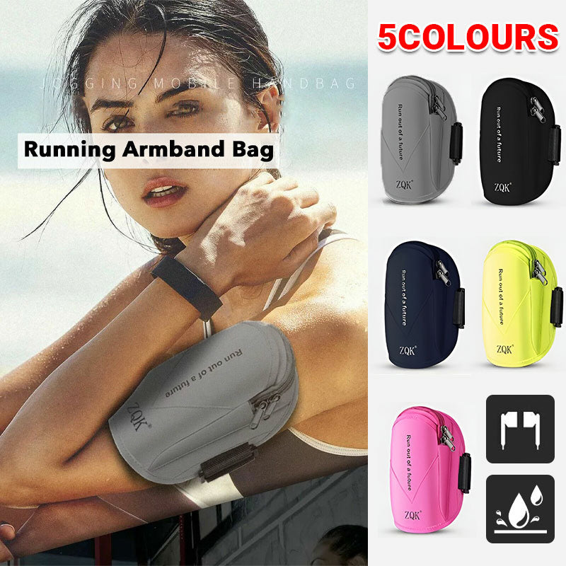 Universal Outdoor Sports Armband Case Phone Holder Gym Running Jogging Arm Band - Pink V528-WRISTBAG-ROSERED-14155