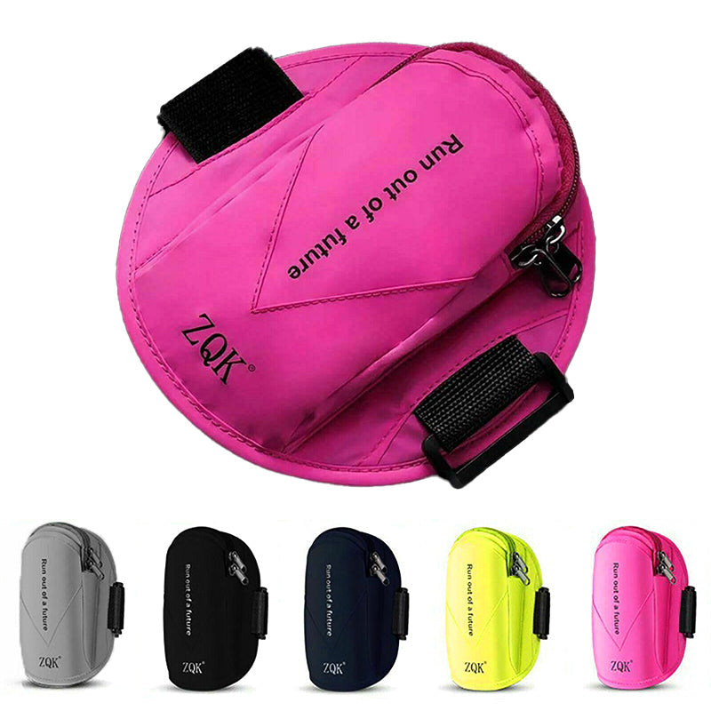 Universal Outdoor Sports Armband Case Phone Holder Gym Running Jogging Arm Band - Pink V528-WRISTBAG-ROSERED-14155