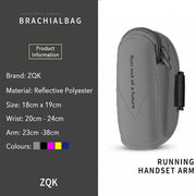 Universal Outdoor Sports Armband Case Phone Holder Gym Running Jogging Arm Band - Pink V528-WRISTBAG-ROSERED-14155