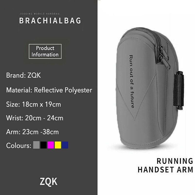 Universal Outdoor Sports Armband Case Phone Holder Gym Running Jogging Arm Band - Pink V528-WRISTBAG-ROSERED-14155