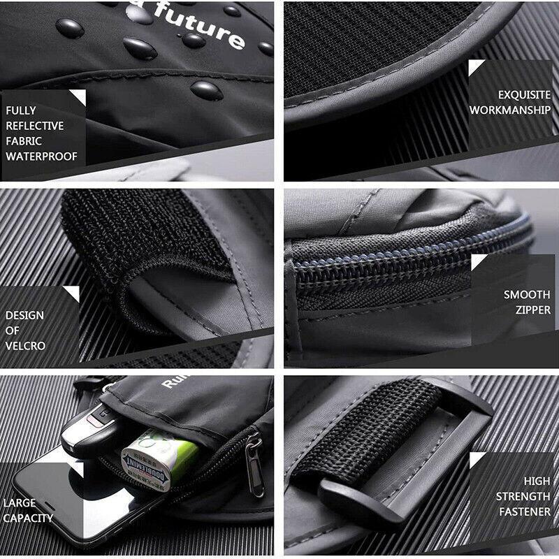Universal Outdoor Sports Armband Case Phone Holder Gym Running Jogging Arm Band - Pink V528-WRISTBAG-ROSERED-14155