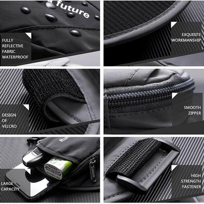 Universal Outdoor Sports Armband Case Phone Holder Gym Running Jogging Arm Band - Pink V528-WRISTBAG-ROSERED-14155