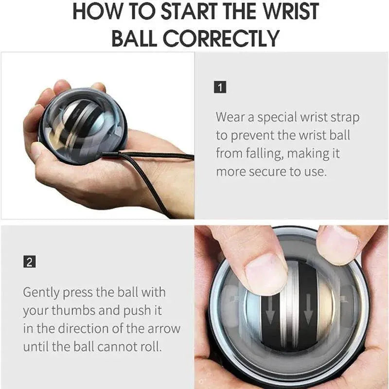 Led Wrist Ball Trainer Relax Gyroscope Ball Muscle Power Ball Gyro Arm Exerciser V528-WRISTBALL-194561