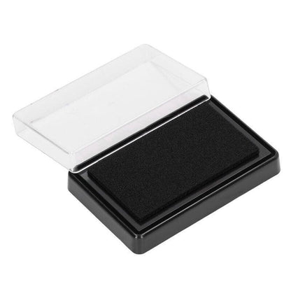 Stamp Ink Pad Rectangular 63x95mm for Rubber Stamps Office Fingerprint Stamping - Black V528-WZ-130BSTAMP-BLACK-316446