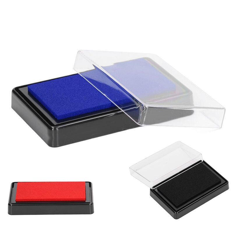 Stamp Ink Pad Rectangular 63x95mm for Rubber Stamps Office Fingerprint Stamping - Blue V528-WZ-130BSTAMP-BLUE-554780
