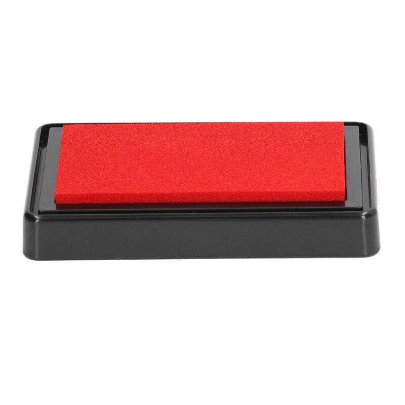 Stamp Ink Pad Rectangular 63x95mm for Rubber Stamps Office Fingerprint Stamping - Red V528-WZ-130BSTAMP-RED-184832