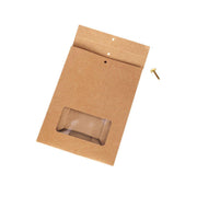 10PCS Snowflake Kraft Paper Candy Bag with Window Biscuit Self Standing Food Bag - Red V528-XHS10X-RED-765665