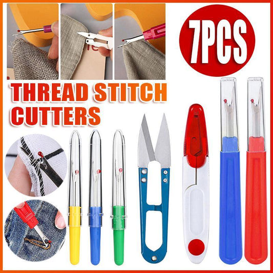 7PCS Seam Ripper and Thread Snips Set for Sewing Stitch Removal and Craft Cutting V528-XJ00433-7PCS-188149
