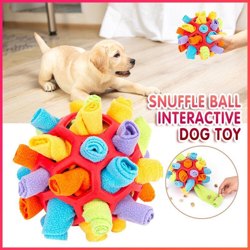 Snuffle Ball Dog Toy for Treat Dispensing and Nose Work Training Soft Washable Feeder V528-XJ00469-191148
