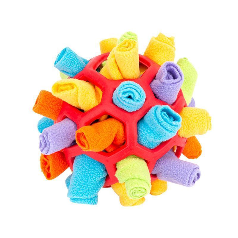 Snuffle Ball Dog Toy for Treat Dispensing and Nose Work Training Soft Washable Feeder V528-XJ00469-191148