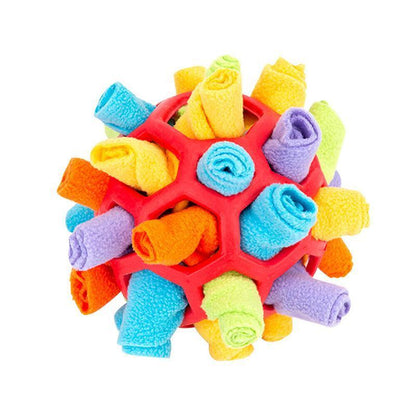 Snuffle Ball Dog Toy for Treat Dispensing and Nose Work Training Soft Washable Feeder V528-XJ00469-191148