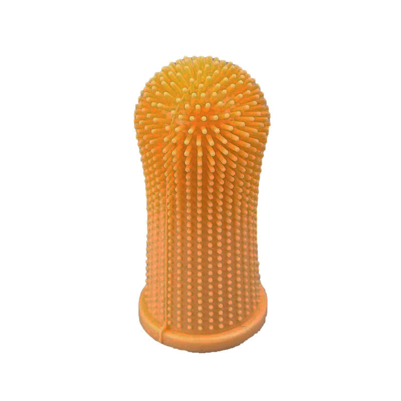 Premium Oral Care Dog Cat Toothbrush Finger Toothbrush Finger Silicone - Blue V528-XJ00474-BLUE-1PCS-510853