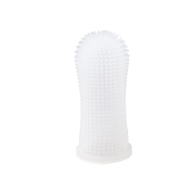 Premium Oral Care Dog Cat Toothbrush Finger Toothbrush Finger Silicone - Blue V528-XJ00474-BLUE-1PCS-510853