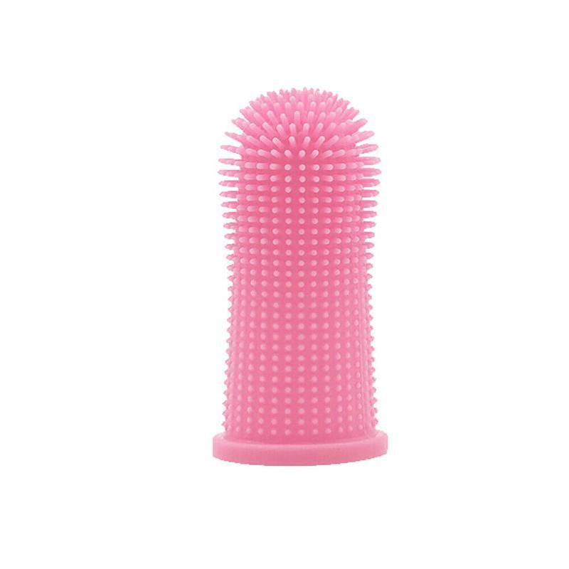 Premium Oral Care Dog Cat Toothbrush Finger Toothbrush Finger Silicone - Blue V528-XJ00474-BLUE-1PCS-510853