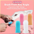Premium Oral Care Dog Cat Toothbrush Finger Toothbrush Finger Silicone - White V528-XJ00480-WHITE-1PCS-876077