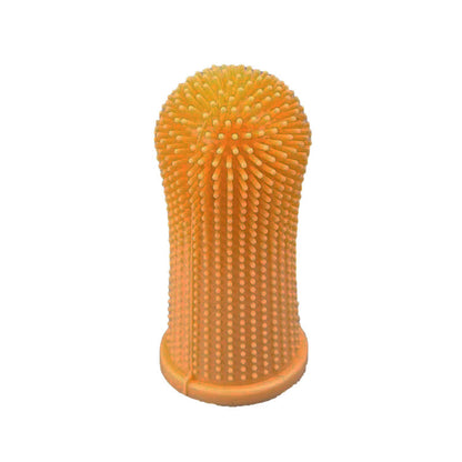 Premium Oral Care Dog Cat Toothbrush Finger Toothbrush Finger Silicone - White V528-XJ00480-WHITE-1PCS-876077