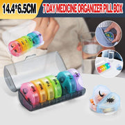 7 Day Weekly Case Dispenser Medicine Tablet Organizer Storage Container Pill Box - Colourful V528-XJ00482-COLORFULL-666319