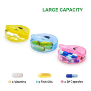 7 Day Weekly Case Dispenser Medicine Tablet Organizer Storage Container Pill Box - Colourful V528-XJ00482-COLORFULL-666319