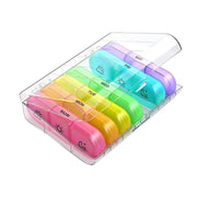 7 Day Medicine Organizer Pill Box Tablet Daily Case Weekly Dispenser Container - Colourful V528-XJ00484-COLORFUL-584193