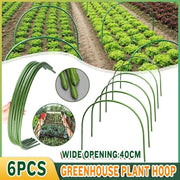 6PCS Greenhouse Plant Hoops Garden Tunnel Support for Row Covers and Netting V528-XJ00515-6PCS-553417