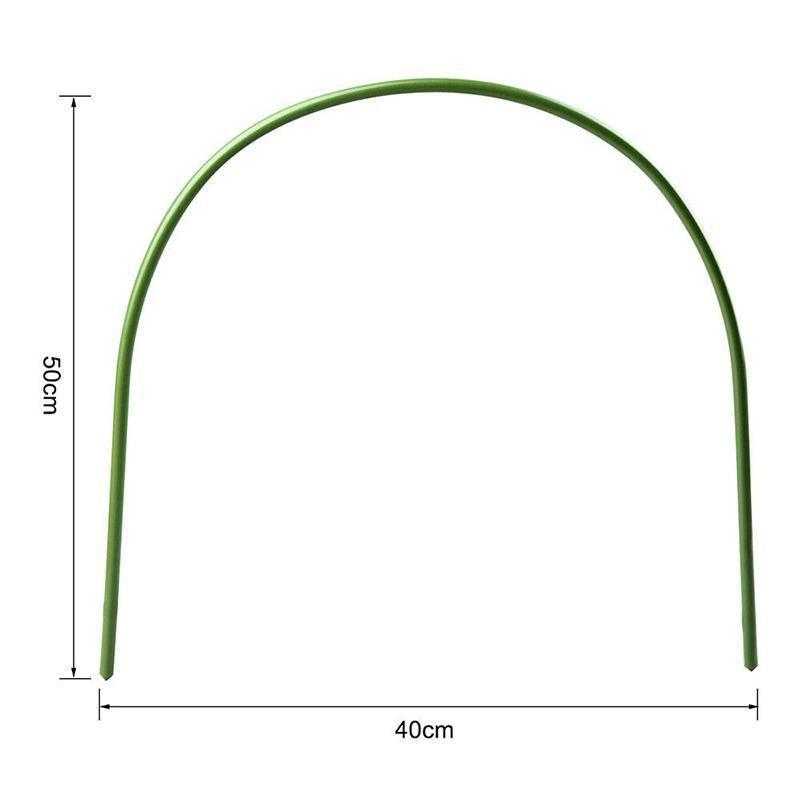 6PCS Greenhouse Plant Hoops Garden Tunnel Support for Row Covers and Netting V528-XJ00515-6PCS-553417