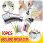 10 Piece Stainless Steel Measuring Cups and Spoons Set for Baking and Cooking V528-XJ00516-10PCS-339667