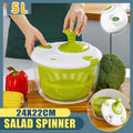Salad Spinner Vegetable Lettuce Salad Leaves Washer Dryer Serving Bowl Container V528-XJ00526-945992