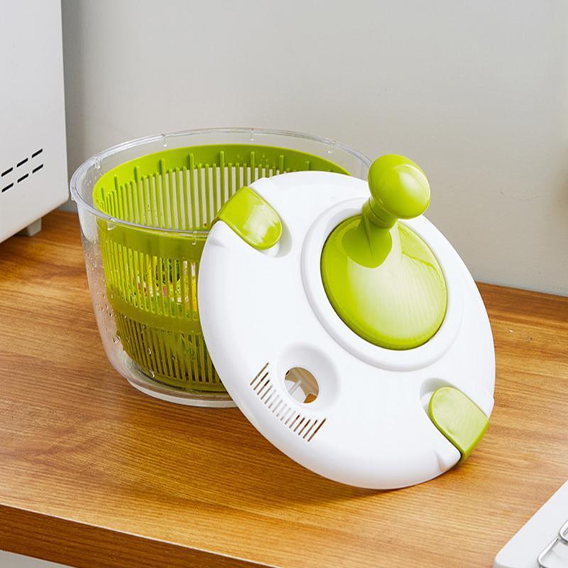 Salad Spinner Vegetable Lettuce Salad Leaves Washer Dryer Serving Bowl Container V528-XJ00526-945992
