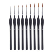 9PCS Fine Detail Paint Brush Set for Watercolour Gouache Acrylic Miniature Art V528-XJ00527-9PCS-820700