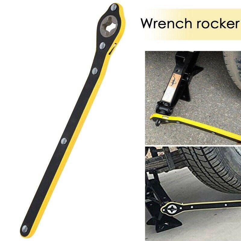 Car Labor-Saving Jack Ratchet Wrench Wheel Hand Crank Cross Wrench Repair Tool V528-XJ00548-883457