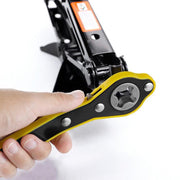 Car Labor-Saving Jack Ratchet Wrench Wheel Hand Crank Cross Wrench Repair Tool V528-XJ00548-883457