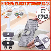Kitchen Faucet Storage Rack Holder Soap Sponges Caddy Organizer Sink Basket Rack - Black V528-XJ00564-BLACK-628760