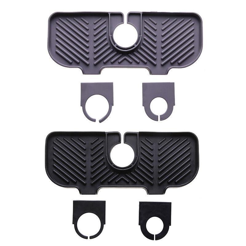Kitchen Faucet Storage Rack Holder Soap Sponges Caddy Organizer Sink Basket Rack - Black V528-XJ00564-BLACK-628760