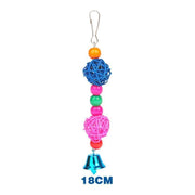 5PCS Hanging Parrot Toys Set with Swings and Ladders for Budgies Cockatiels Cages V528-XJ00572-5PCS-782556