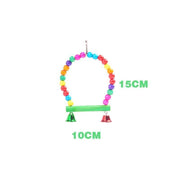 5PCS Hanging Parrot Toys Set with Swings and Ladders for Budgies Cockatiels Cages V528-XJ00572-5PCS-782556