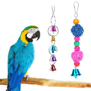 5PCS Hanging Parrot Toys Set with Swings and Ladders for Budgies Cockatiels Cages V528-XJ00572-5PCS-782556