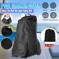 Waterproof Pool Cleaner Cover 420D Oxford Protective Dust Cover with Storage Bag V528-XJ00579-BLACK-487729