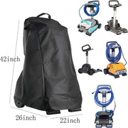 Waterproof Pool Cleaner Cover 420D Oxford Protective Dust Cover with Storage Bag V528-XJ00579-BLACK-487729