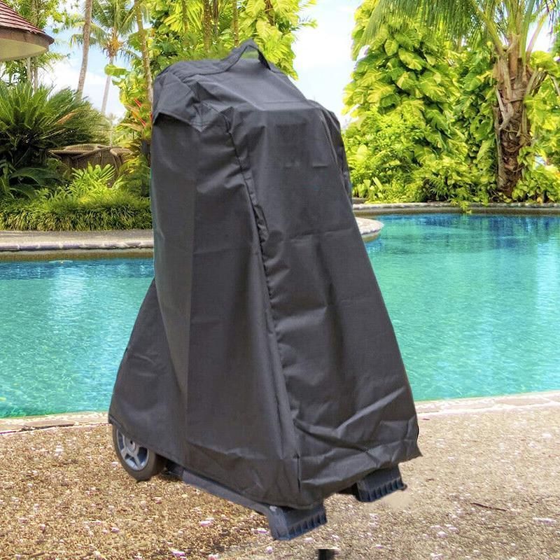 Waterproof Pool Cleaner Cover 420D Oxford Protective Dust Cover with Storage Bag V528-XJ00579-BLACK-487729