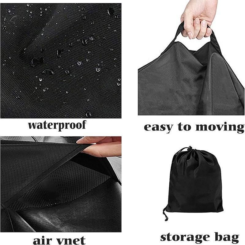 Waterproof Pool Cleaner Cover 420D Oxford Protective Dust Cover with Storage Bag V528-XJ00579-BLACK-487729