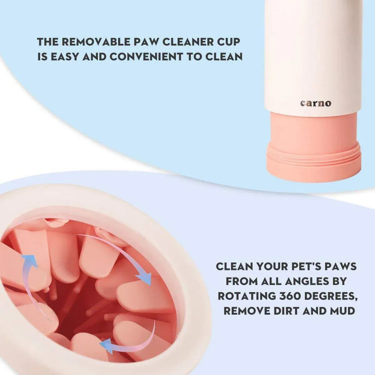 Pet Foot Wash Cup Automatic No-Rub Paw Cleaner Cat Dog Paw Washing Cup Clean - Green V528-XJB-GREEN-L-661986