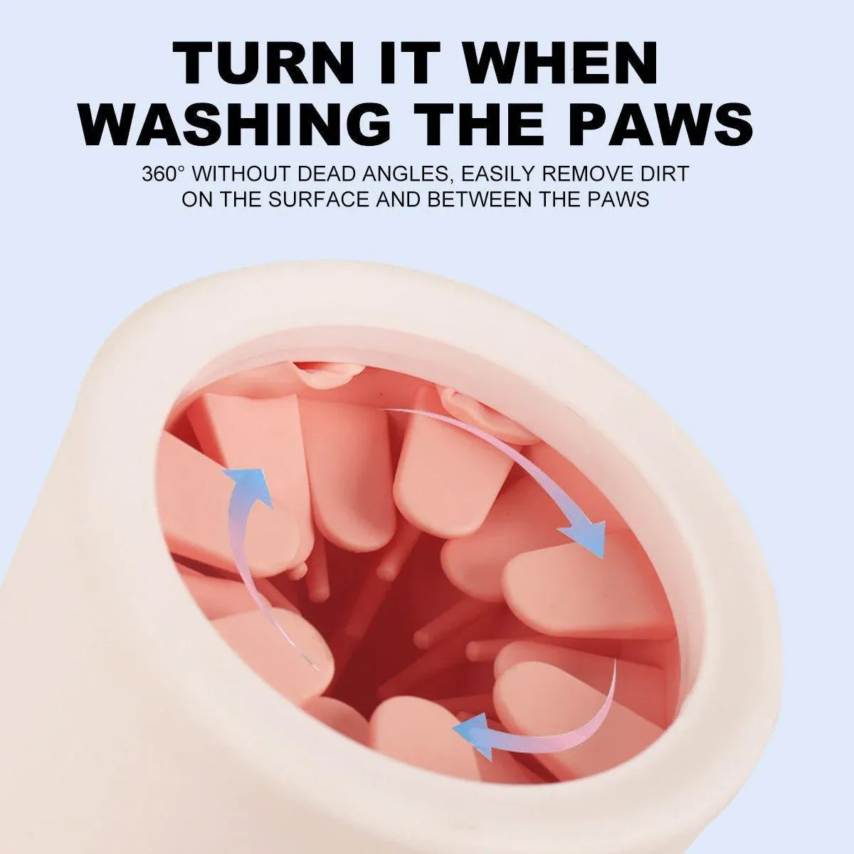 Pet Foot Wash Cup Automatic No-Rub Paw Cleaner Cat Dog Paw Washing Cup Clean - Green V528-XJB-GREEN-L-661986