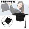 Mortarboard Graduation Hat Academic Cap Black Bachelor Master Chancellor Hat Au V528-XUESHIMAO-524887