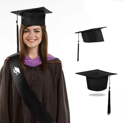 Mortarboard Graduation Hat Academic Cap Black Bachelor Master Chancellor Hat Au V528-XUESHIMAO-524887