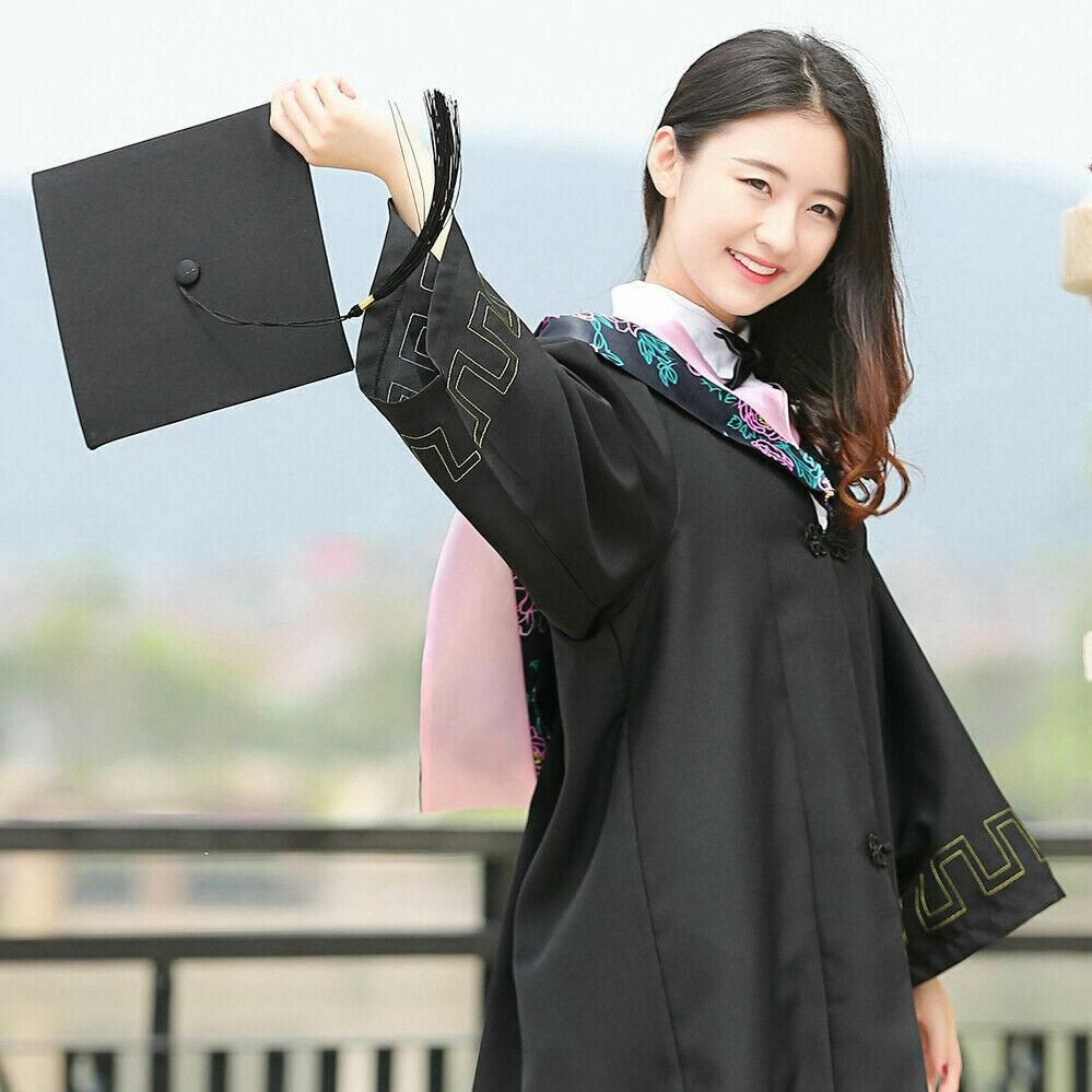 Mortarboard Graduation Hat Academic Cap Black Bachelor Master Chancellor Hat Au V528-XUESHIMAO-524887