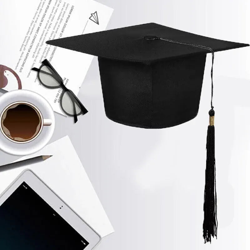 Mortarboard Graduation Hat Academic Cap Black Bachelor Master Chancellor Hat Au V528-XUESHIMAO-524887