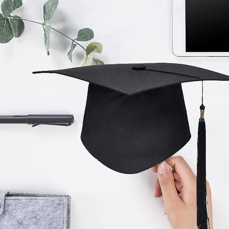 Mortarboard Graduation Hat Academic Cap Black Bachelor Master Chancellor Hat Au V528-XUESHIMAO-524887