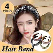 Women Lady Retro Boho Embroidery Cotton Wide Hair Headband Head Wrap Band hoop - Red V528-XY00114-RED-346185